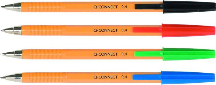 Immagine prodotto Q-Connect Biros con refill sostituibile da 0,4 mm (linea), nero (1 x)