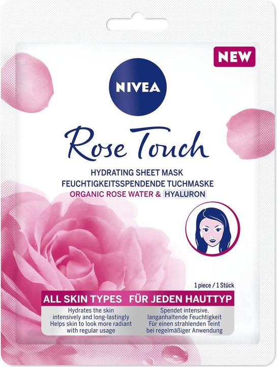 Image du produit NIVEA Rose Touch Masque en tissu hydratant (221 ml)