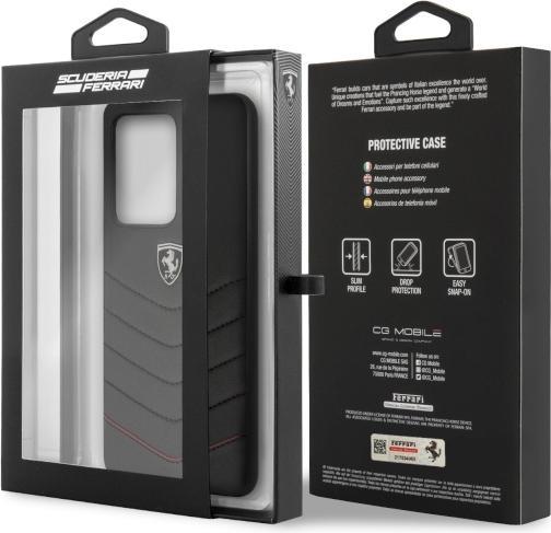 Actual product image Ferrari Hardcase FEHQUHCS69BK S20 Ultra G988 czarny/black Heritage (Samsung Galaxy S20 Ultra)
