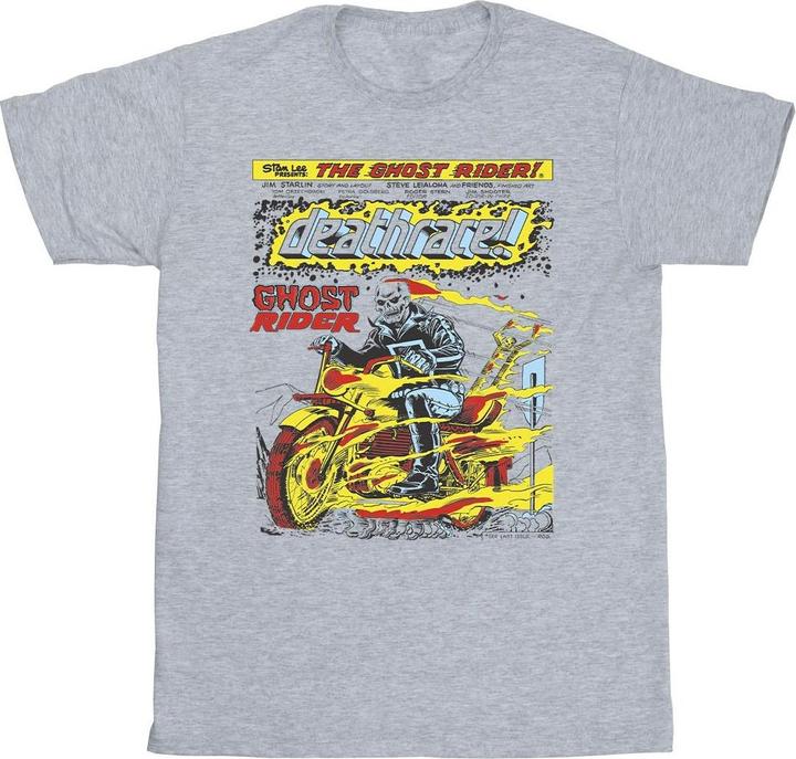 Actual product image Mens Ghost Rider Chest Deathrace T-Shirt (3XL)