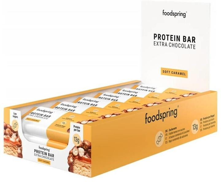 Produktbild Foodspring Protein Bar Extra Chocolate (Caramel, 1 Stk., 540 g)