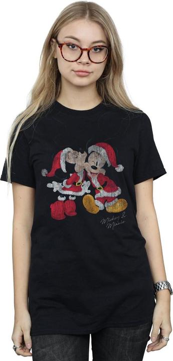 Image du produit Disney - T-shirt MICKEY AND MINNIE CHRISTMAS KISS - Femme (S)
