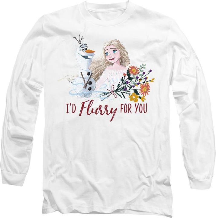 Produktbild Disney Frozen I'd Flurry For You TShirt Valentinstag (M)