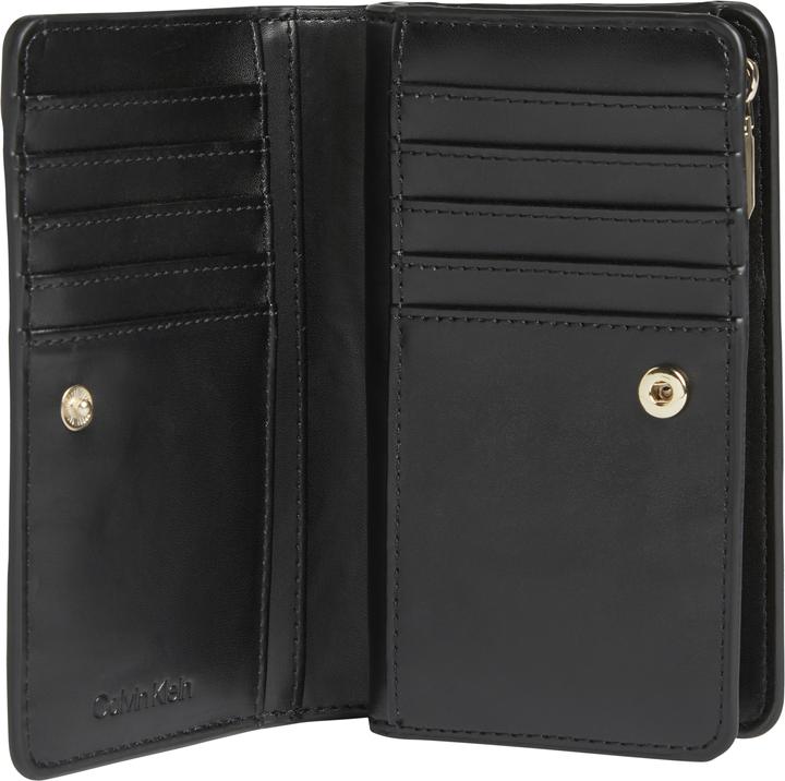 Image du produit Calvin Klein Porte-monnaie pour femme Re-Lock Bifold French Wallet Grand, Noir (Ck Black), Taille unique