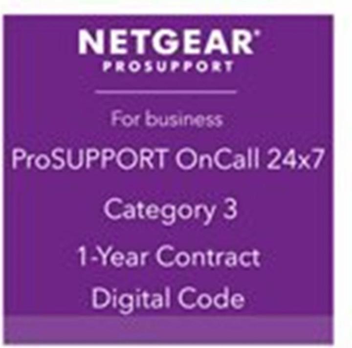 Actual product image Netgear NG ProSupport Contract OnCall 24x7 Cat.3 (1 Devices, 12 months)