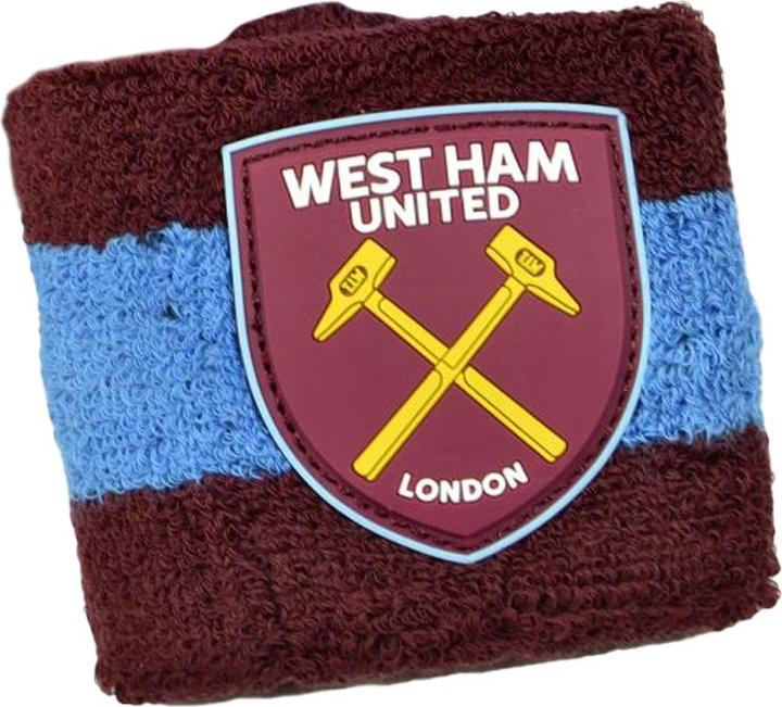 West Ham United FC Adult Crest Baumwollarmband (2er Pack) (100% synthetisches Material)