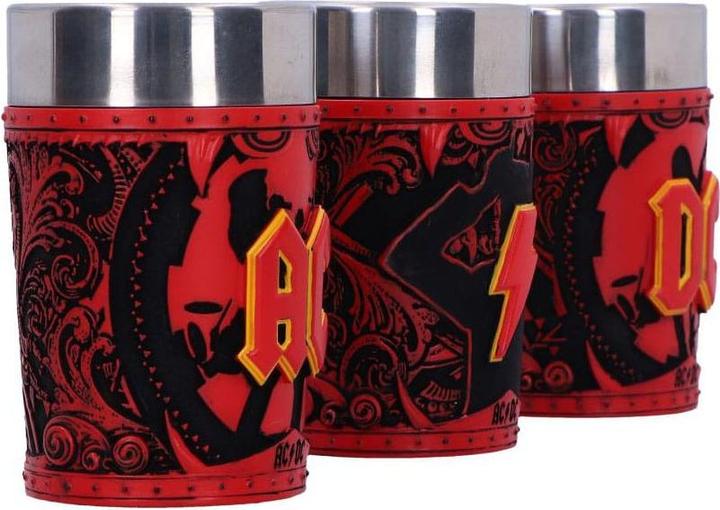 Image du produit Nemesis Now AC/DC Verres à liqueur Logo Pack de 3 (0.50 dl, 3 x, Verre à fusil)