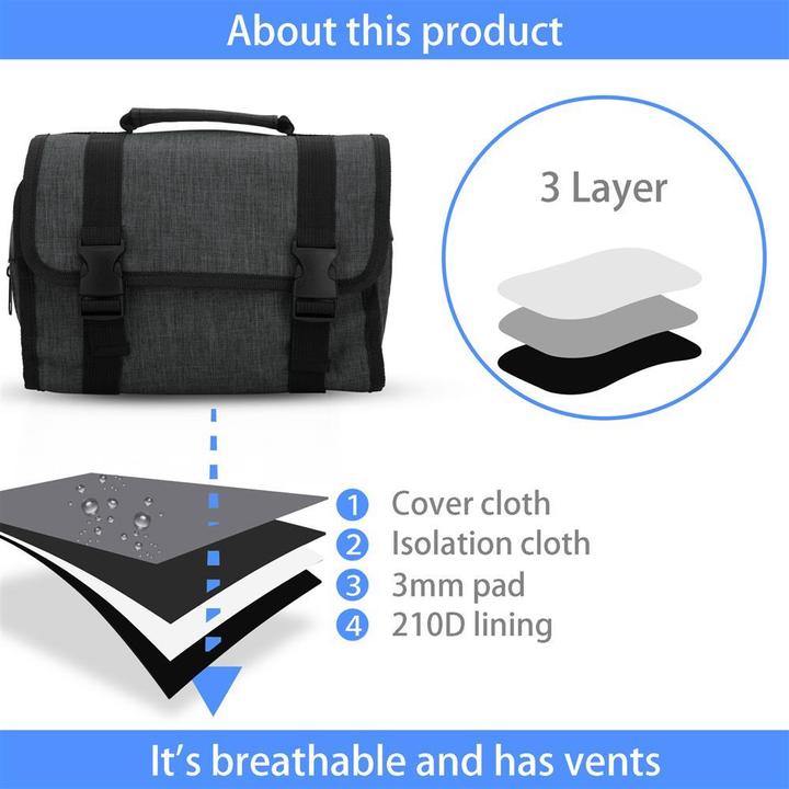 Actual product image Intirilife Foldable toilet bag
