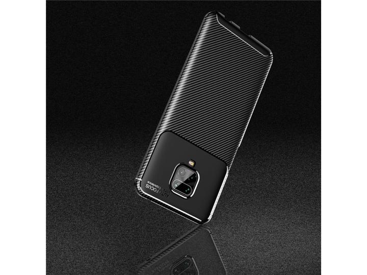 Actual product image Screenguard Xiaomi Redmi Note 9 Pro Cover Carbon Design TPU Case (Xiaomi Redmi Note 9 Pro)