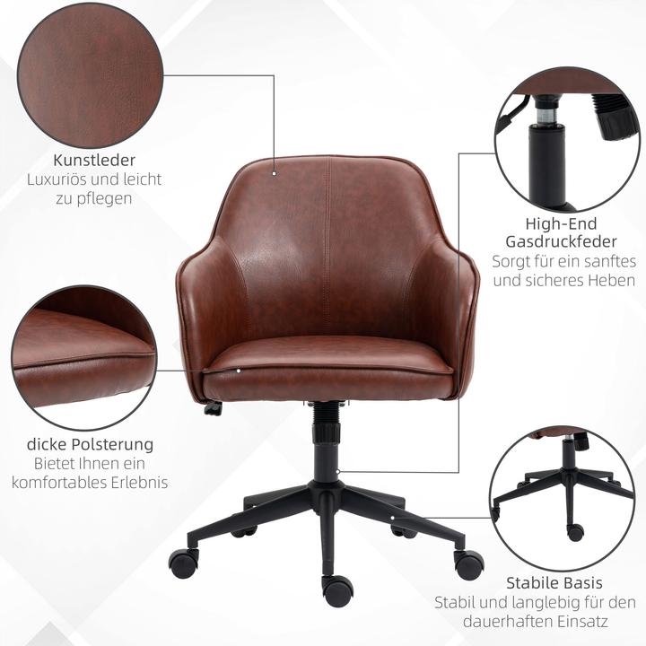 Image du produit Vinsetto Chaise de bureau avec roulettes
