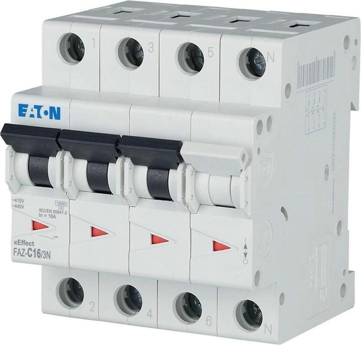 Eaton MOE FAZ-C16/3N LS switch C-Char 16A, 3p+N
