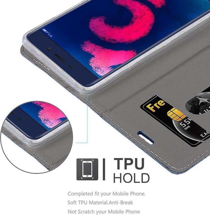 Produktbild Cadorabo Book Jeans Optik Cover (Honor V9 Play)
