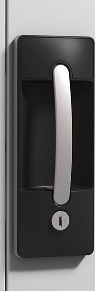 Actual product image C+P Vision panel double door cupboard, with 2 shelves, HxWxD 1016 x 500 x 500 mm (120 cm, 195 cm)