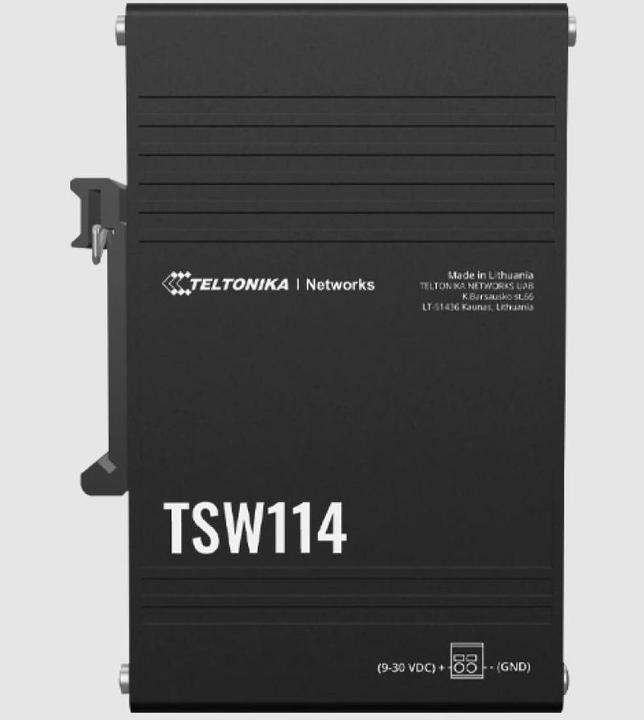 Immagine prodotto Teltonika TSW114, interruttore con staffa integrata per guida DIN (5 porte)