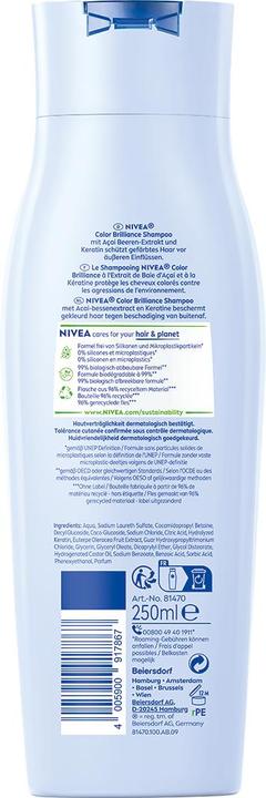 Produktbild NIVEA Color Brilliance Shampoo Trio (750 ml, Flüssiges Shampoo)
