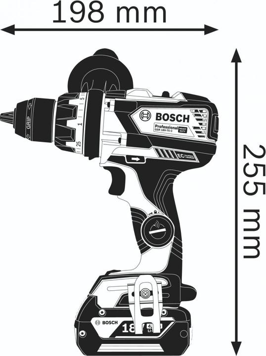 Productafbeelding Bosch Professional GSR 18 V-110 C (Oplaadbare batterij)