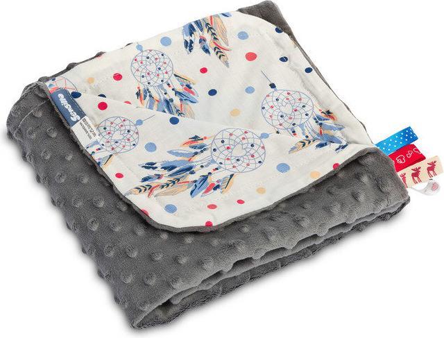Sensillo Minky blanket, 75x100, graphite color (75 x 100 cm)