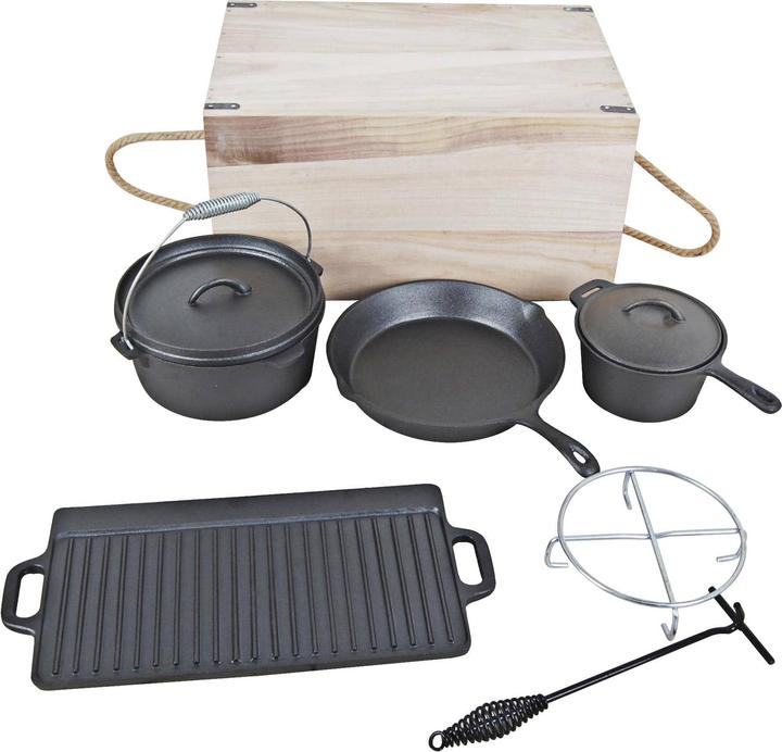 Actual product image El Fuego Dutch Oven Set 7 pieces " 100% cast iron