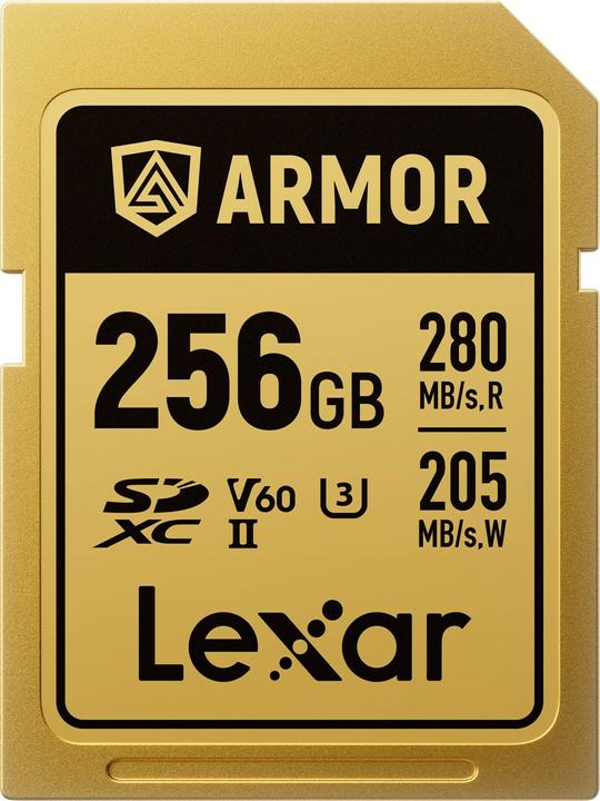 Image du produit Lexar Armor Gold (256 Go, SDXC, U3, UHS-II)