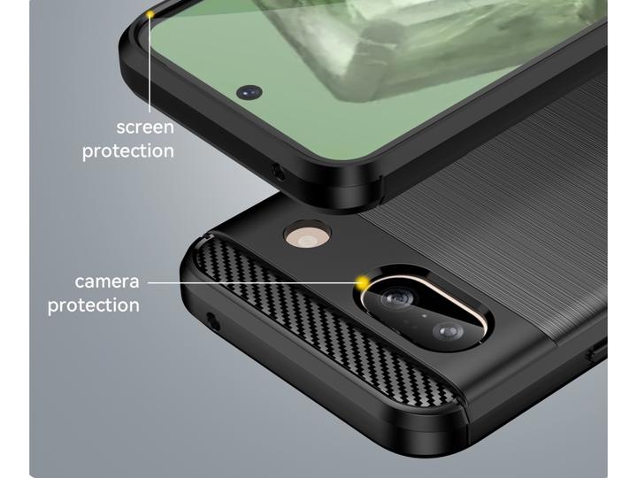 Actual product image Screenguard Carbon Brushed Soft TPU (Google Pixel 8a)