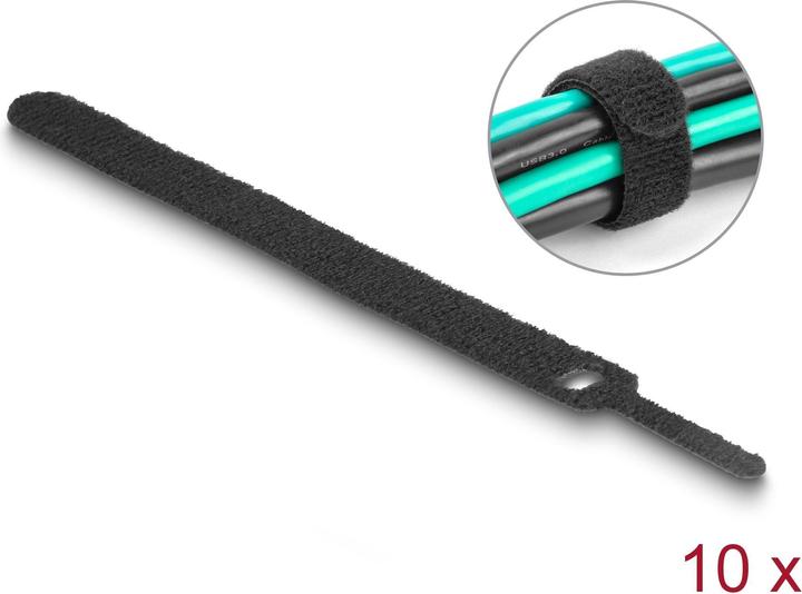 Actual product image Delock Velcro cable tie (Velcro cable ties, 150 mm, 10 pcs.)