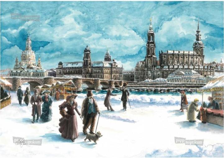Produktbild Pappnoptikum 1040 - Dresden - Blick zur Augustusbrücke (Klappkarte) (1 Stk.)