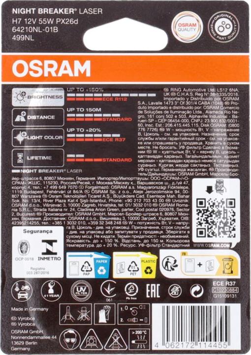 Image du produit Osram Brise-nuit (H7)