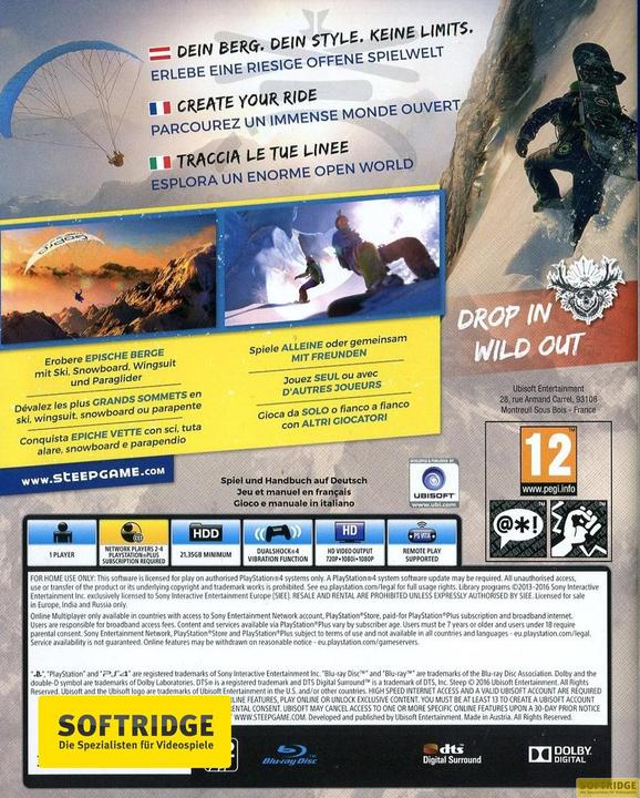 Immagine prodotto Ubisoft Ripido (PS4)