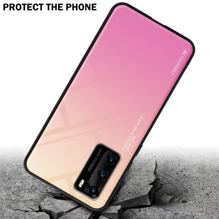 Actual product image Cadorabo TPU 2 colors glass cover (Huawei P40)