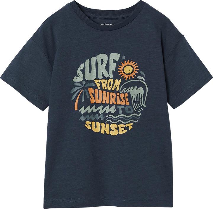 Vertbaudet Jungen T-Shirt mit grafischem Print, Recycling-Baumwolle