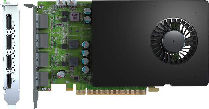 Actual product image Matrox D-Series VideoWall GPU Card D1480 PCIe x16 Quad DP (4 GB)
