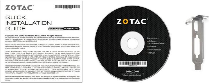 Productafbeelding Zotac GeForce GT 1030 (2 GB)