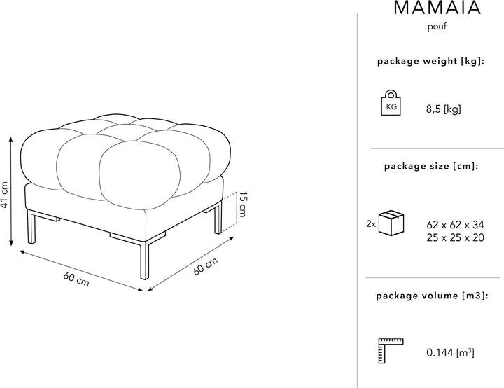 Actual product image Micadoni Mamaia (Cushioned stools)
