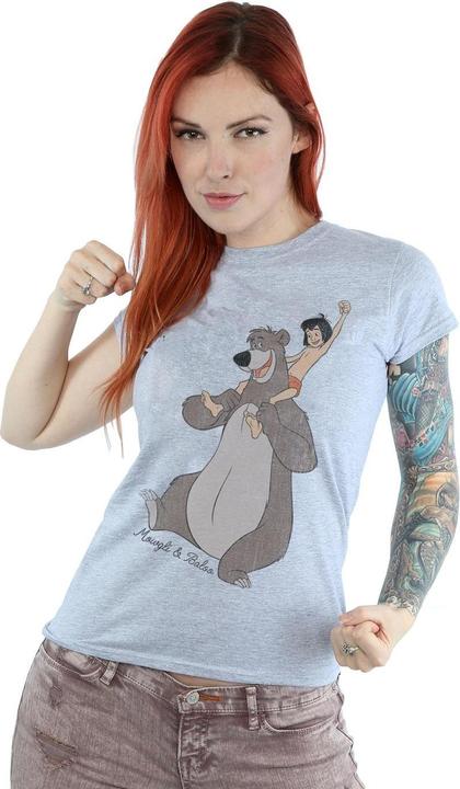 Immagine prodotto Disney Maglietta Donna/Ladies Classic Mowgli And Baloo Heather (XXL)