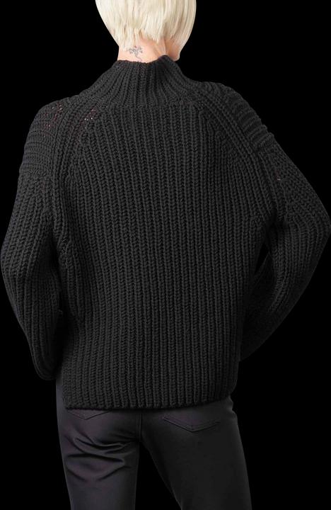 Produktbild Marc O'Polo Long Sleeve Pullover Stand Up Collar Black (XL)