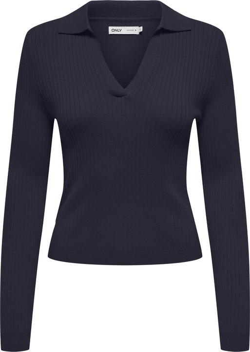 Only Onlkaya Ls Polo V-Neck Pullover Ex Knt