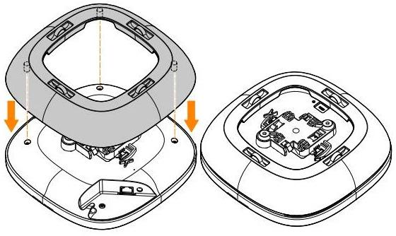 Actual product image HPE Instant On AP25 Flush Mount Sleeve