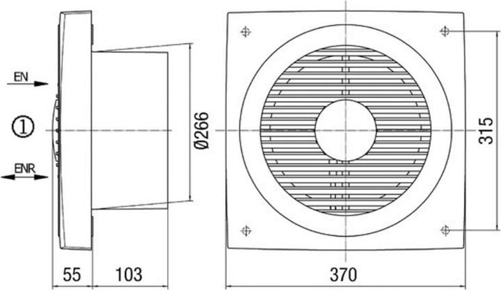 Produktbild Maico Wandeinbau-Ventilator ENR 25