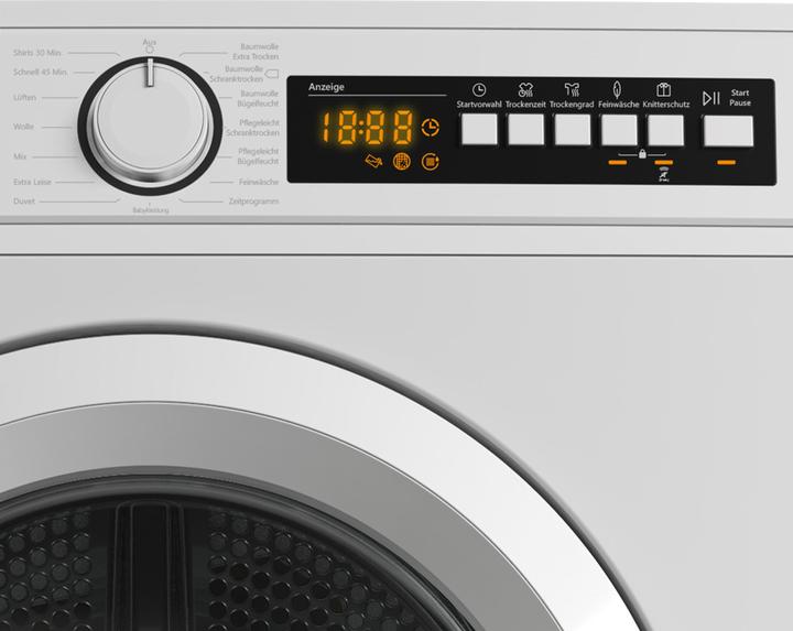 Image du produit JVC Telefunken T-WP8-202-W Pompe à chaleur centr. (8 kg, Droite)