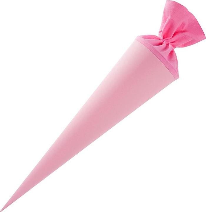 Goldbuch Bastelschultüte rund 70 cm rosa mit Filzverschluss (70 cm, 1 x)