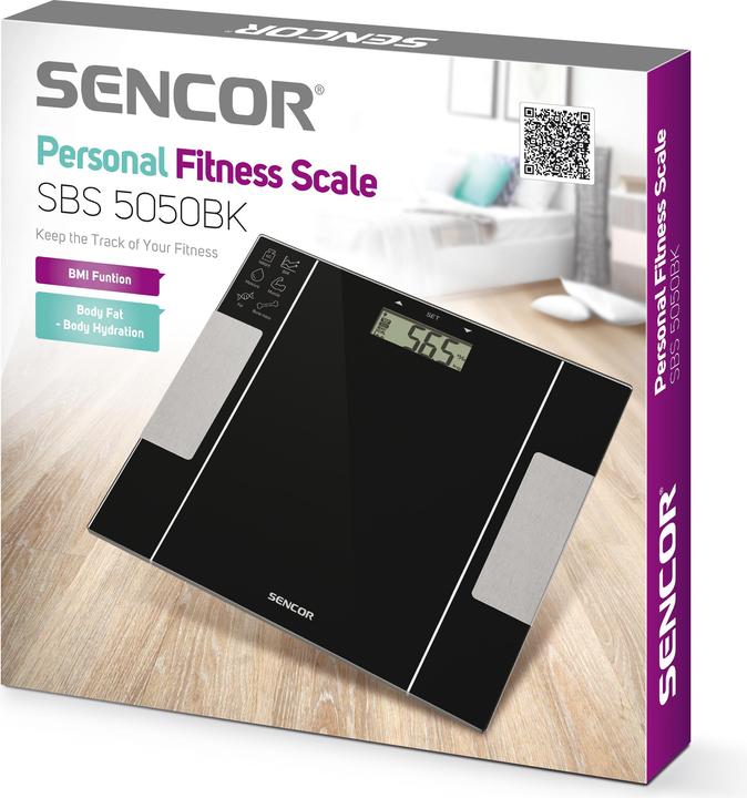 Actual product image Sencor SBS 5050BK fitness scales (150 kg)