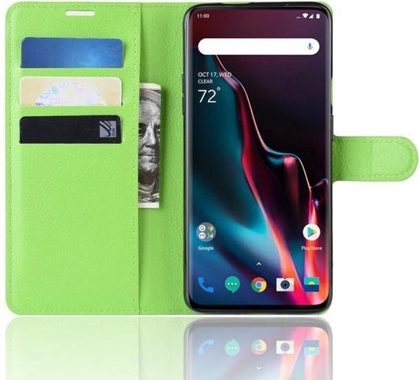 Actual product image MU Classic Litchi Leather Bookcover Series (OnePlus 7 Pro)