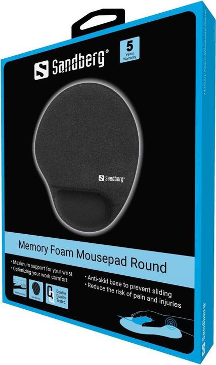 Productafbeelding Sandberg Memory Foam Mousepad Rond (S)