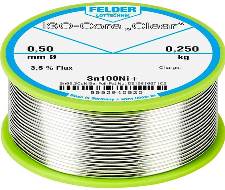 Felder Lottechnik ISO-Core Clear Sn100Ni+ (Lötzinn)