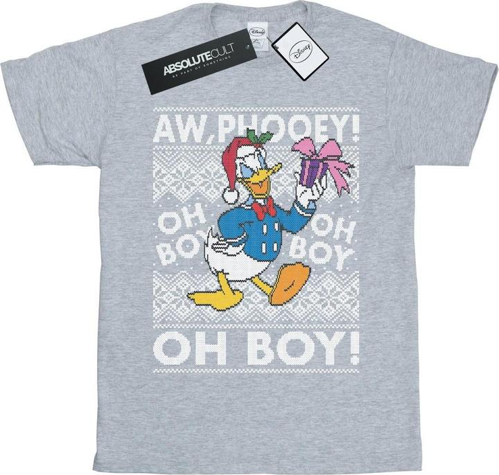 Immagine prodotto Disney Donald Duck Christmas Fair Isle Maglietta Ampia Donna (XL)