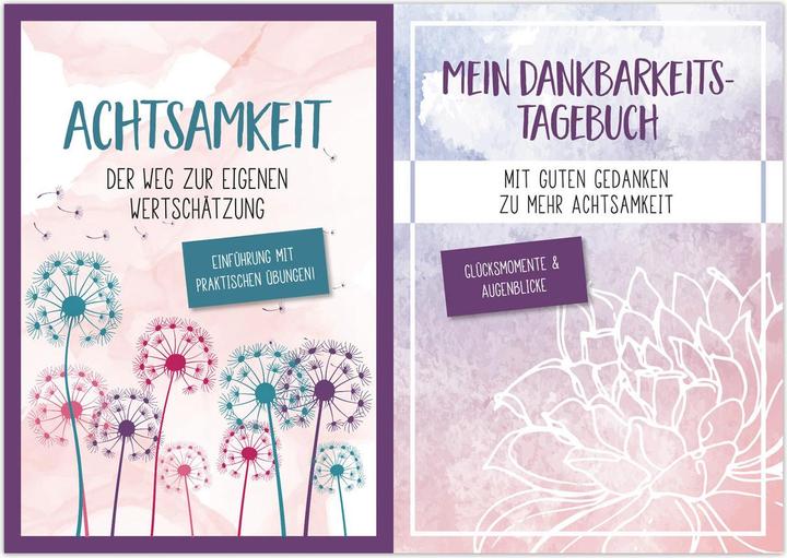 Actual product image Achtsamkeit Der Weg zur eigenen Wertschätzung + Mein Dankbarkeits-Tagebuch (German, Vogt-Tegen, Jutta, 2023)