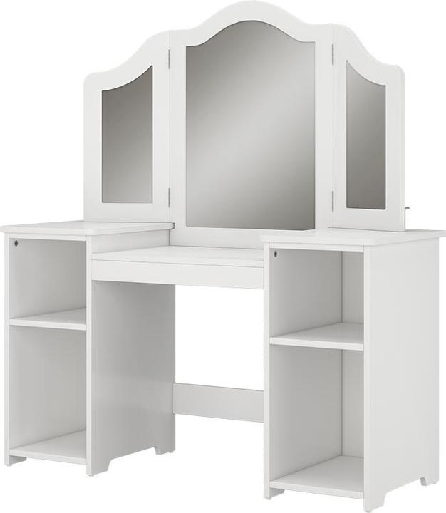 Vicco Schminktisch für Kinder Estella, Weiss, 105 x 118 cm Mit Spiegel (41 x 105 x 118 cm)