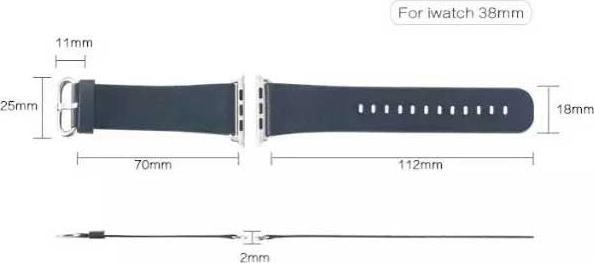 Image du produit Hermex Apple iWatch 40mm 38mm bracelet en cuir + adaptateur brun (38 mm, 40 mm, Cuir véritable)