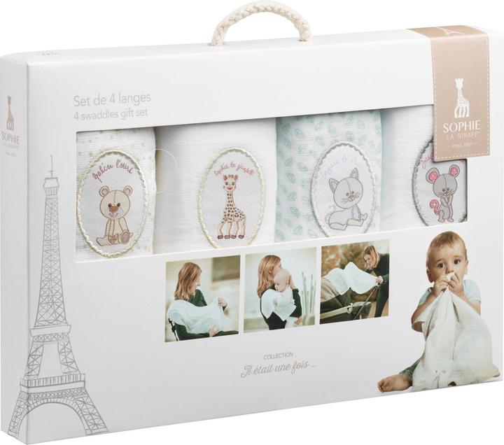 Sophie la girafe Geschenkset Mulltuch 4er Set (70 cm, 70 cm)