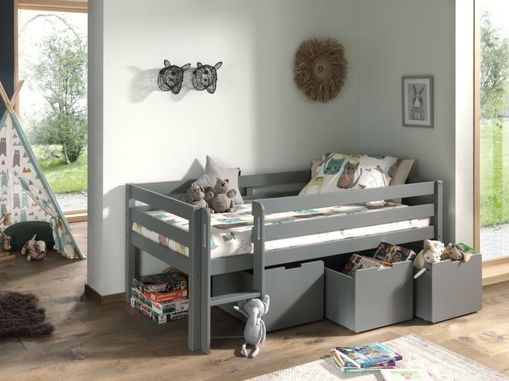 Produktbild Vipack Bett Pino inkl. Hängeablage & Schubladen Set (90 x 200 cm)